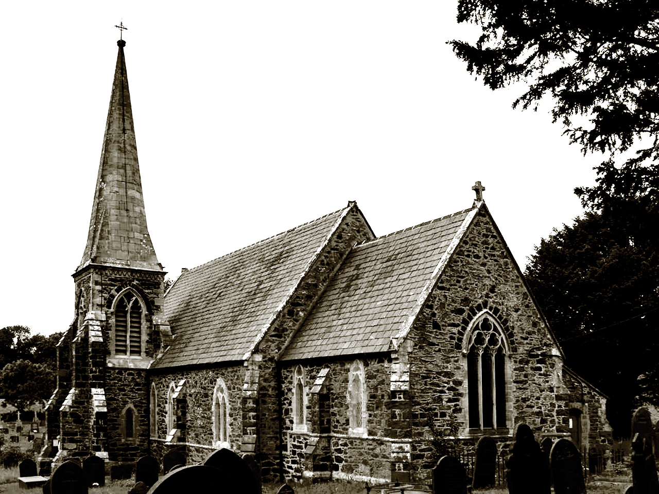 Llanfair (St Mary's Church) in Llanfair Pwllgwyngyll Angelsey
